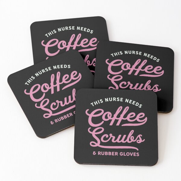 Item preview, Nursing Shirt Coffee Scrubs Rubber Gloves designed and sold by Hixon House.