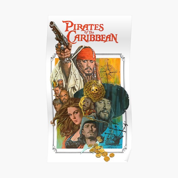 Vintage Pirates of the Caribbean Movie Promo T Shirt