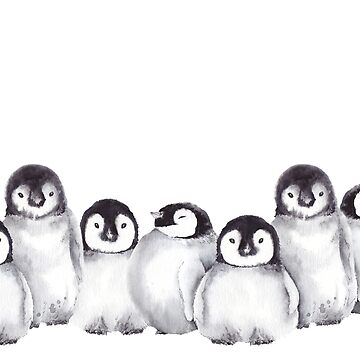 Artwork thumbnail, Family of Penguins by jeannadano