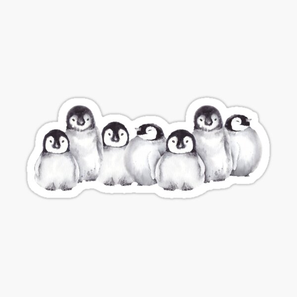 Family of Penguins Sticker