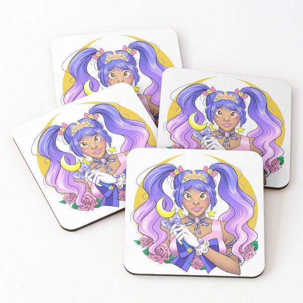 Item preview, Pretty Magical Moon Guardian with Roses designed and sold by FizzyVee.