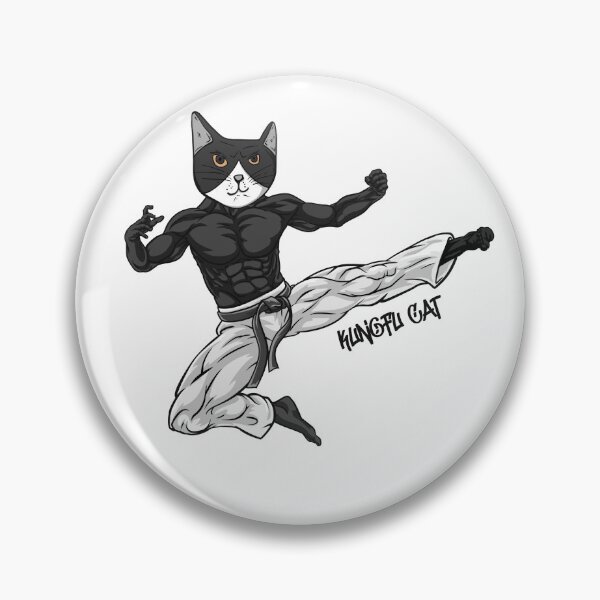 Item preview, Black Kungfu cat designed and sold by Childy.