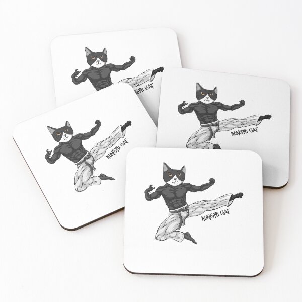 Item preview, Black Kungfu cat designed and sold by Childy.