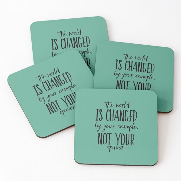 Item preview, The World Is Changed By Your Example designed and sold by redstitchlab.