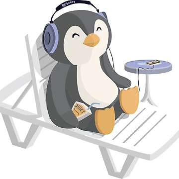 Artwork thumbnail, Poolside Penguin by RobsArtThings
