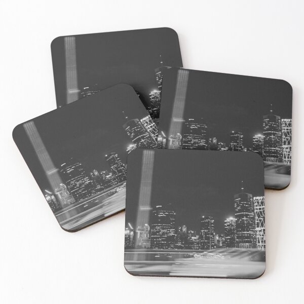 Item preview, City at the night, black and white version designed and sold by resket.
