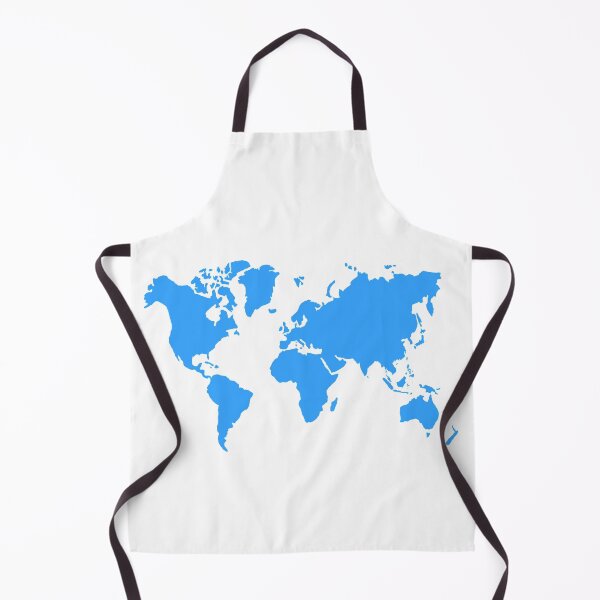 Item preview, blue world map designed and sold by dreamtravel.