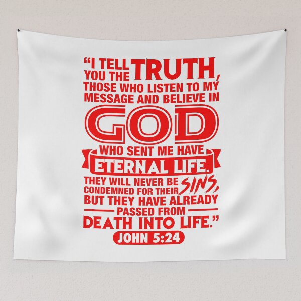 Item preview, John 5:24 designed and sold by plushism.