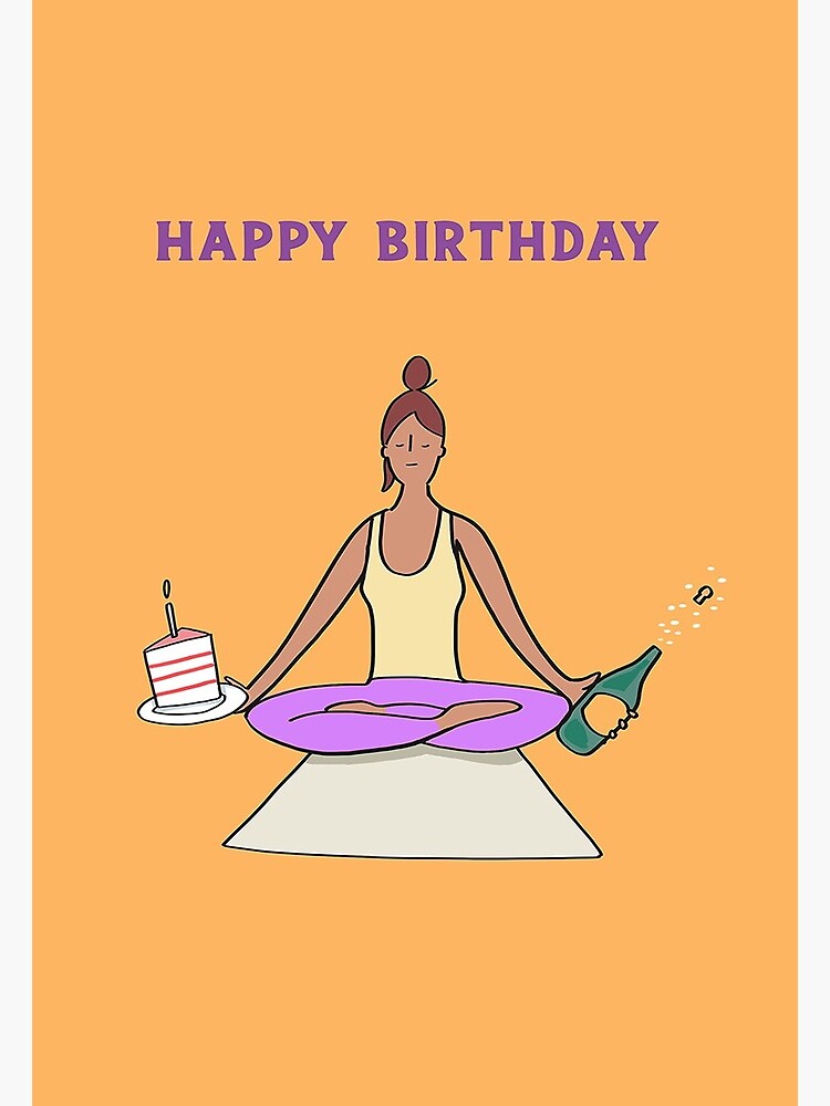 Buy Funny Yoga Card, Yoga Pose Card, Funny Woman Birthday , Yoga Pose Art,  Coping Card, Friendship Card, Women Humor, Yoga Pose, Yoga Humor Online in  India - Etsy