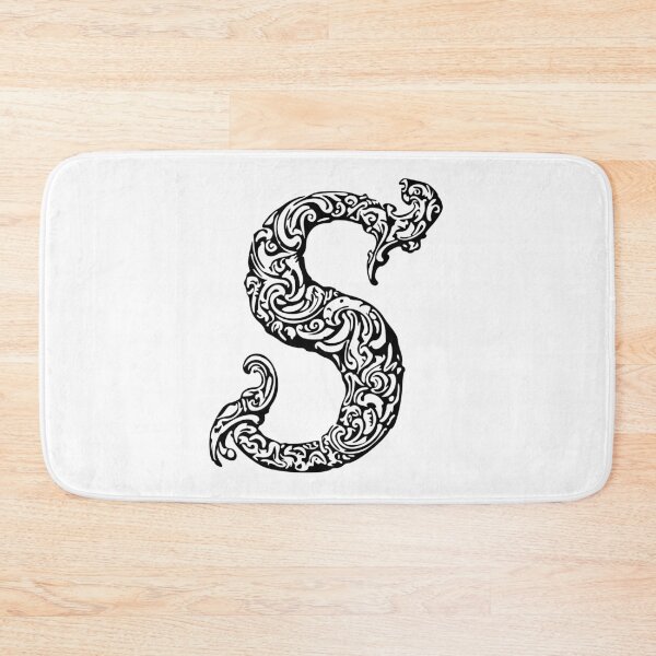Item preview, Black Monogram - Letter "S" designed and sold by RoamingRabbit.