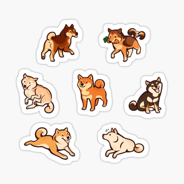 My Little Shibas Stickers
