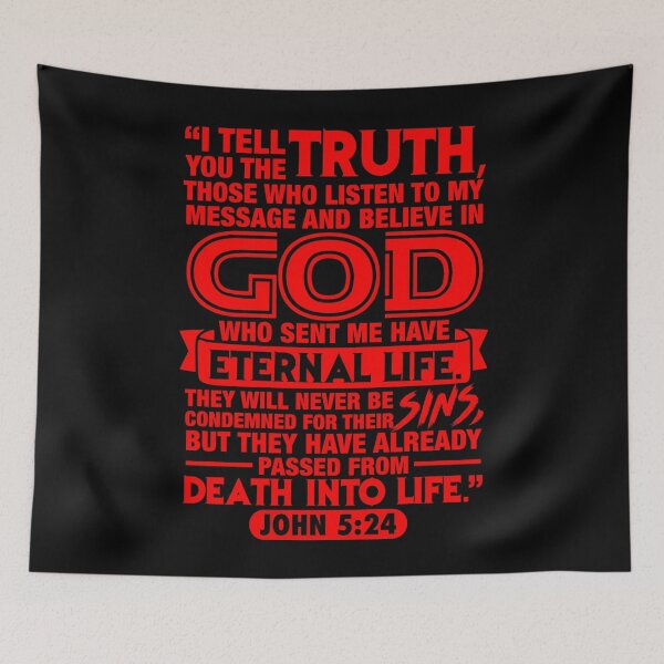 Item preview, John 5:24 designed and sold by plushism.