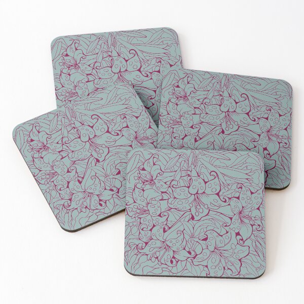 Item preview, Tiger Lily flowers. Line art drawing designed and sold by fairytaleprints.
