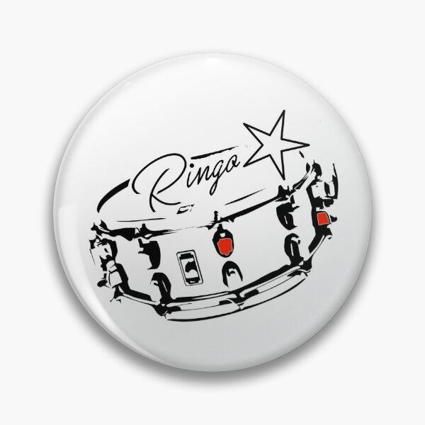 Item preview, Ringo  Fan Print -The Beatles Collection - Black and White Silhouette designed and sold by EpicArtVibe.