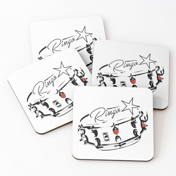 Item preview, Ringo  Fan Print -The Beatles Collection - Black and White Silhouette designed and sold by EpicArtVibe.