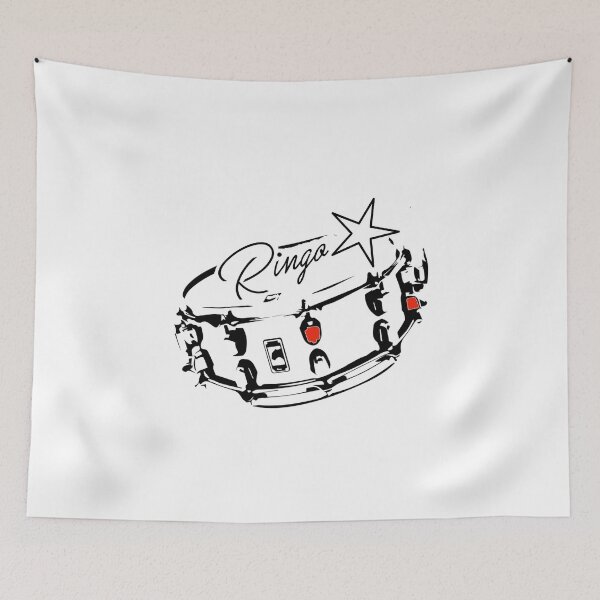 Item preview, Ringo  Fan Print -The Beatles Collection - Black and White Silhouette designed and sold by EpicArtVibe.