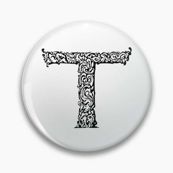 Item preview, Black Monogram - Letter "T" designed and sold by RoamingRabbit.