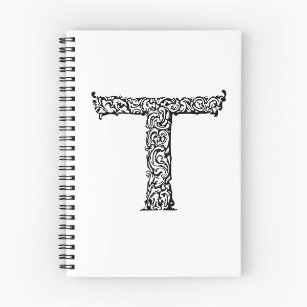 Item preview, Black Monogram - Letter "T" designed and sold by RoamingRabbit.