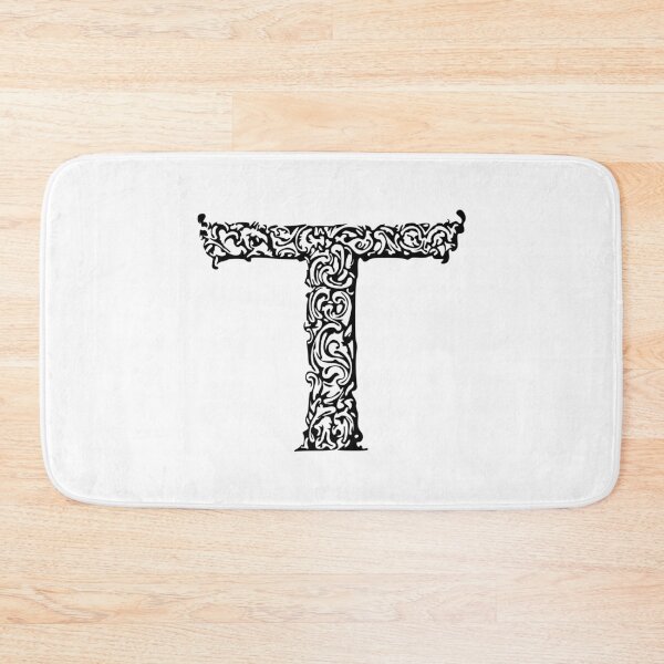 Item preview, Black Monogram - Letter "T" designed and sold by RoamingRabbit.