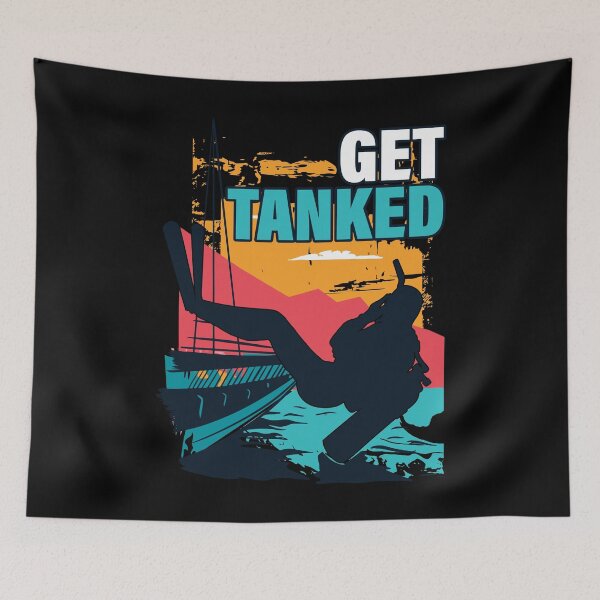 Item preview, Get Tanked Funny Scuba Diving Gift designed and sold by CatRobot.