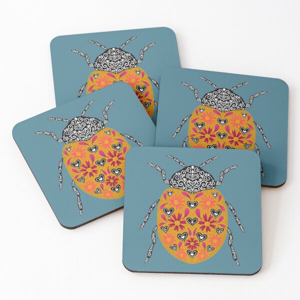 Artikelvorschau, Floral Ladybird | Earthy Palette entworfen und verkauft von RebeccaFlaherty.