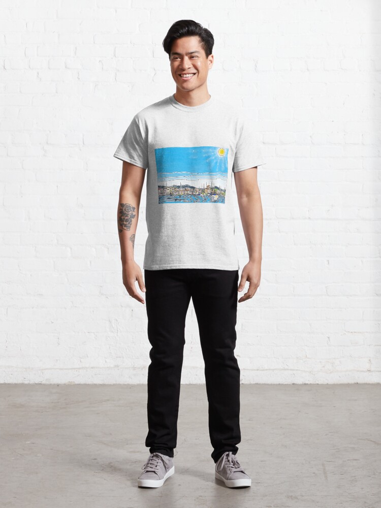 Alternate view of Aegina Harbour Classic T-Shirt