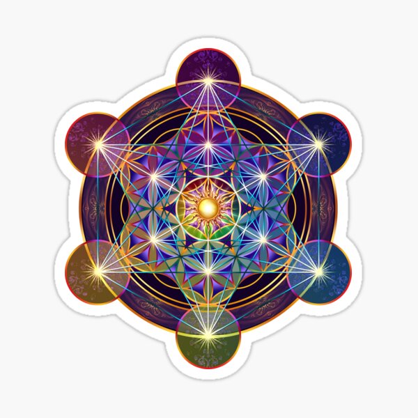 Sacred Geometry Sticker Set, Spiritual Stickers, Sacred Geometry Stickers