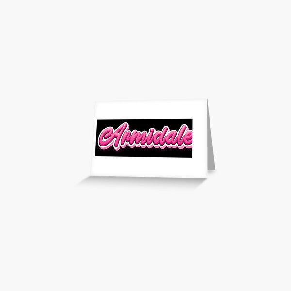 Armidale New South Wales Australia Raised Me Greeting Card
