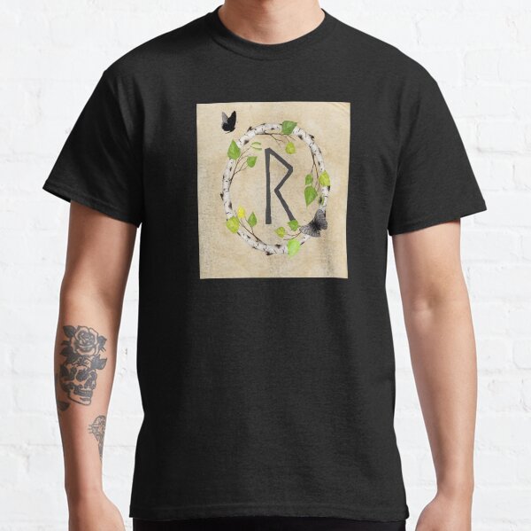 Raido Rune | Elder Futhark Norse Runes Alphabet Classic T-Shirt