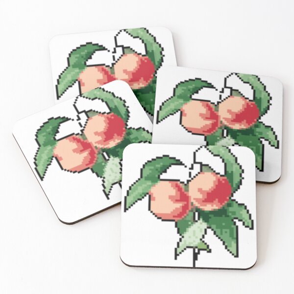Item preview, Pixel Ripe peaches designed and sold by JoyforU.