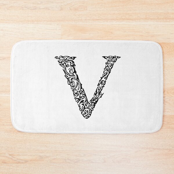 Item preview, Black Monogram - Letter "V" designed and sold by RoamingRabbit.