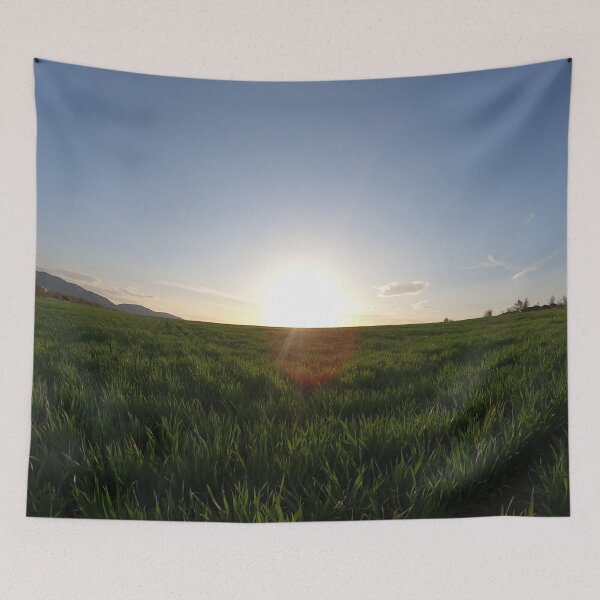 Item preview, Sunset in green nature designed and sold by nelllkata.