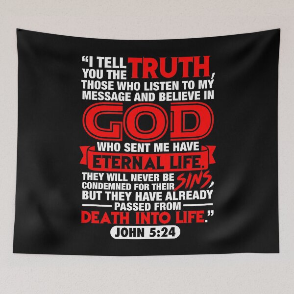 Item preview, John 5:24 designed and sold by plushism.