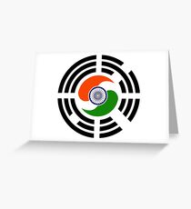 Korean Indian Multinational Patriot Flag Series Greeting Card