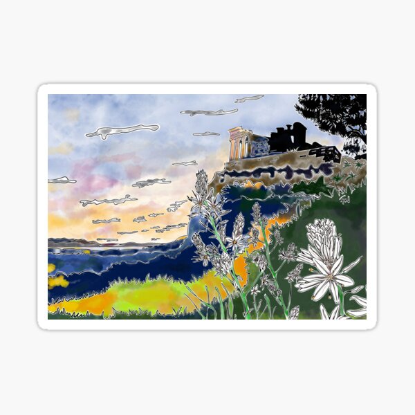 Aphaia Temple at Sunrise Sticker