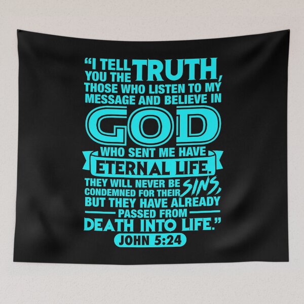 Item preview, John 5:24 designed and sold by plushism.