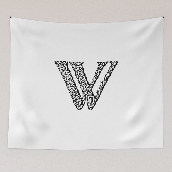 Item preview, Black Monogram - Letter "W" designed and sold by RoamingRabbit.