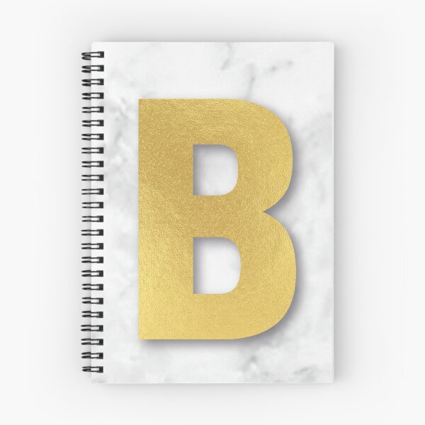 Item preview, Letter B Monogram, White Marble & Gold Letter designed and sold by Sketchbysim.