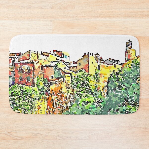 Item preview, Barbarano Romano: landscape with wood and village on the rock designed and sold by Giuseppe Cocco.