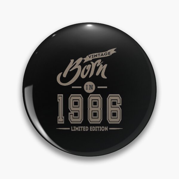 Item preview, Born in 1986 birthday gift design designed and sold by rodmendonca.