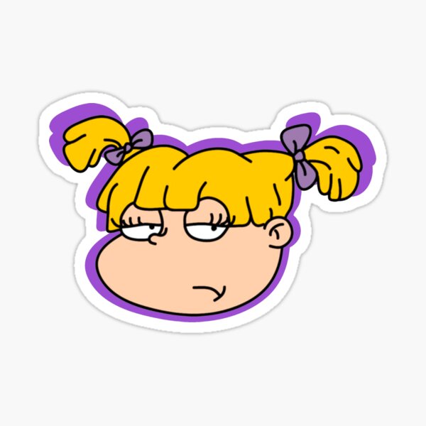 Pegatina Copy Of Angelica Rugrats Vintage Cartoons De Redblueyellowd Redbubble 4596