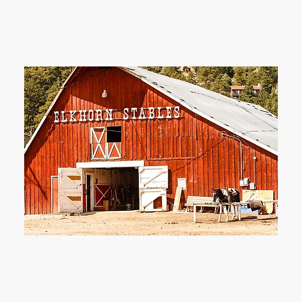 Red Barn Photographic Print