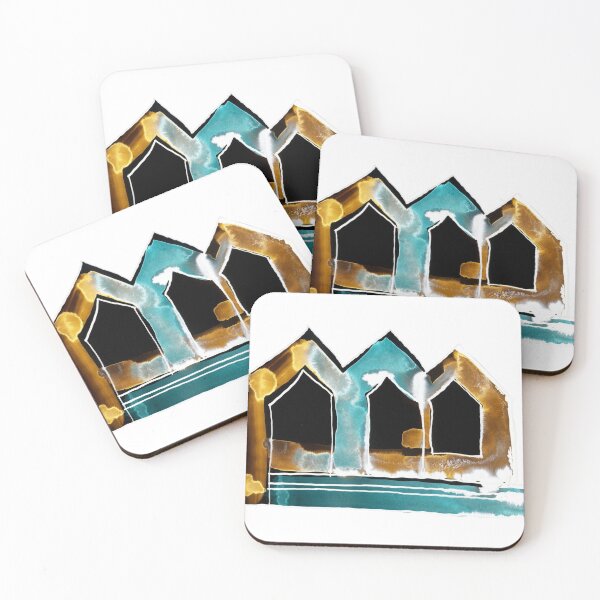 Item preview, 3 Watercolor Houses - Invert "Paper Drawings/Paintings" designed and sold by Istvan Ocztos.
