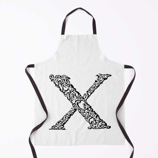 Item preview, Black Monogram - Letter "X" designed and sold by RoamingRabbit.