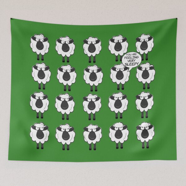 Item preview, You Are Feeling Very Sleepy Hypnotize Counting Sheep designed and sold by WibbleDesign.