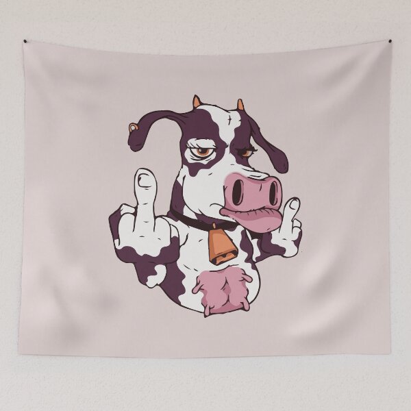 Item preview, Care free lady cow  designed and sold by Graphix-Space.