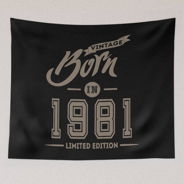 Item preview, Born in 1981 birthday gift design designed and sold by rodmendonca.