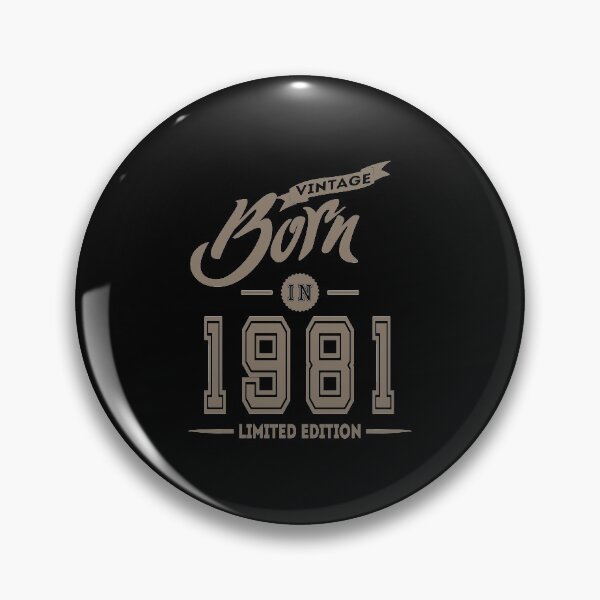 Item preview, Born in 1981 birthday gift design designed and sold by rodmendonca.