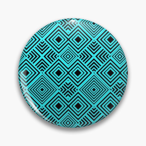 Item preview, geometric colourful psychedelic ripple pattern Blue designed and sold by kyds.