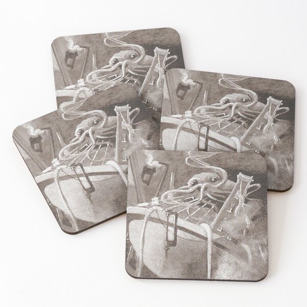 Item preview, War of the Worlds alien Vintage illustration designed and sold by Vintage Designs +.